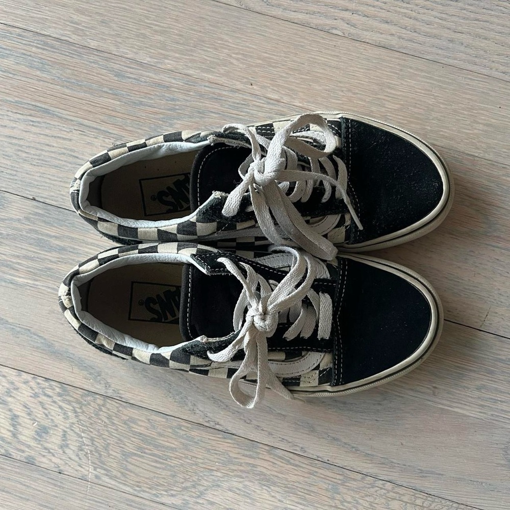 Vans Black and White Checkered Sneakers